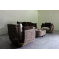 Environmentally friendly Design Water Hyacinth Wicker Sofa Set for Living Room